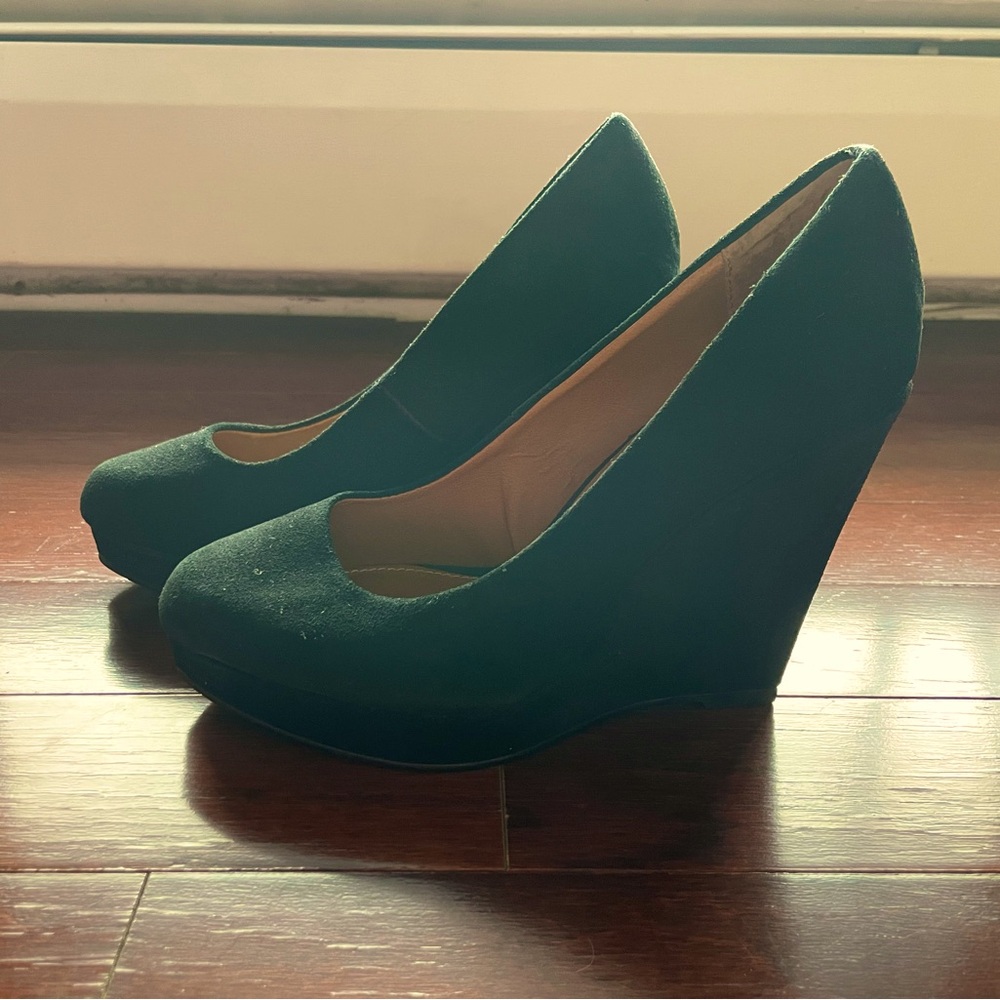 Kelsi Dagger- Black Suede - Wedge Heels- 6.5 US Women’s